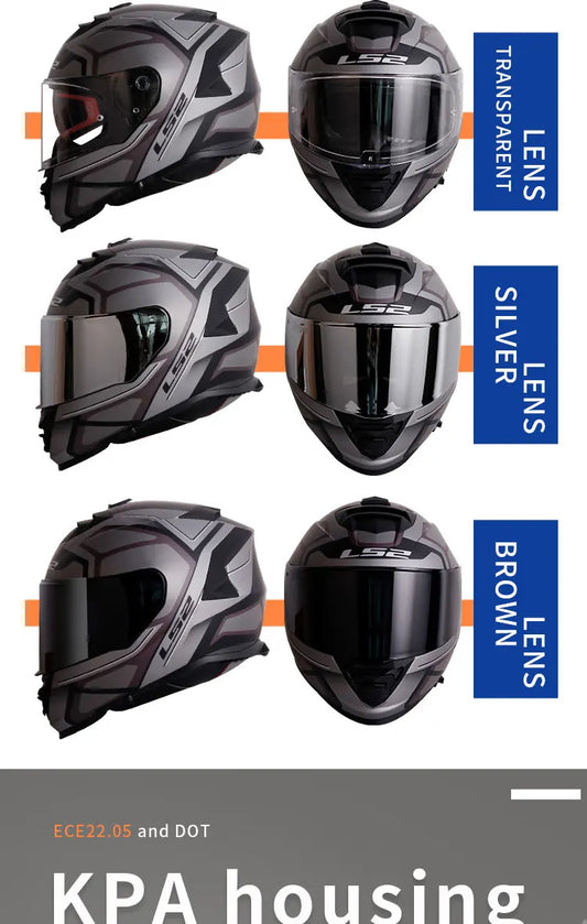Gray Armour M Motorbike Helmet with Safety Rating