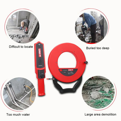 UNI-T 30m Wall Pipe Blockage Detector with Depth Accuracy