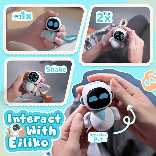 Pink AI Charm Robot Pendant Toy for Kids