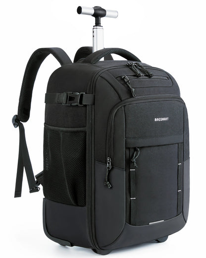 Portable 17" Laptop Trolley Backpack Waterproof Travel Bag