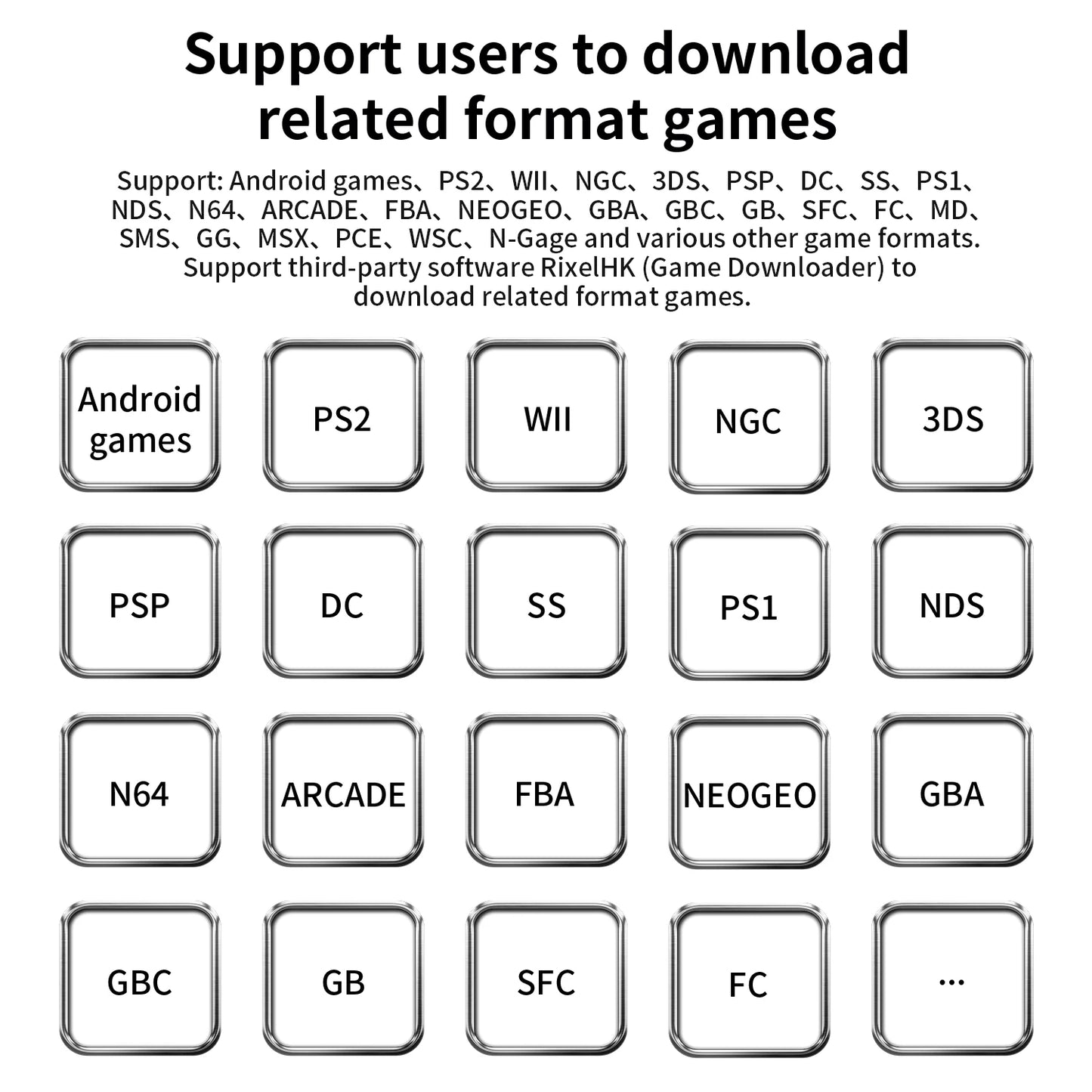 Android Retro Game Console 128GB Rotating IPS Screen