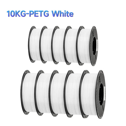 10KG PETG 1.75mm 3D Printer Filament White