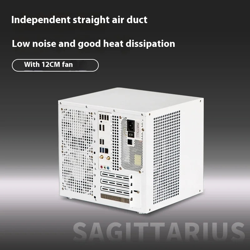 White 8-Bay NAS Chassis for MATX Build & Storage