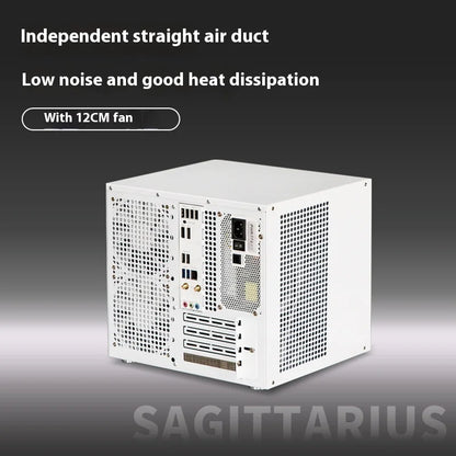 White 8-Bay NAS Chassis for MATX Build & Storage