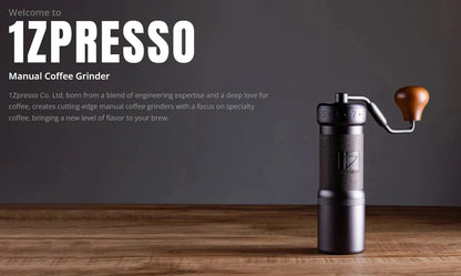 Dark Grey Portable Coffee Grinder Adjustable 7-Core Burr