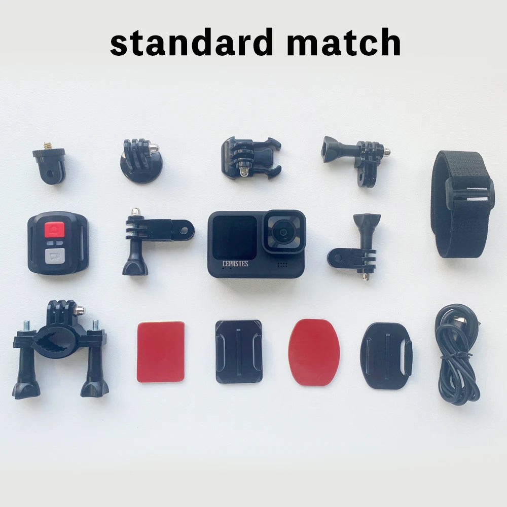 5K Waterproof Action Camera with WiFi Remote and Screen