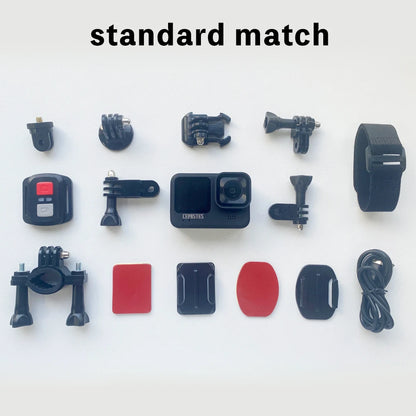 5K Action Camera with WiFi Waterproof Case and Remote