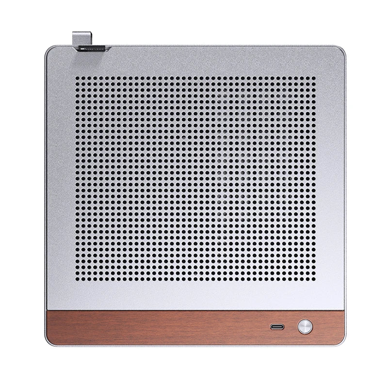 Silver Mini ITX Aluminum PC Case with 4.5L Compact Design