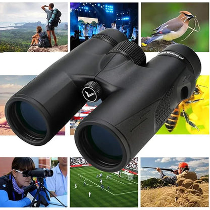 10x42 HD Waterproof Binoculars with Bak4 Prism for Wildlife Viewing