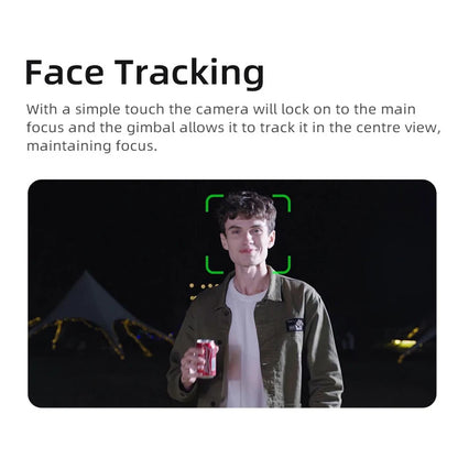 5K Pocket Vlogging Camera 3-Axis Stabilization Face Tracking
