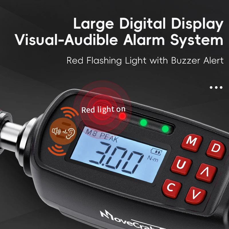 Precision Digital Torque Screwdriver 0.3–6Nm for Mechanics