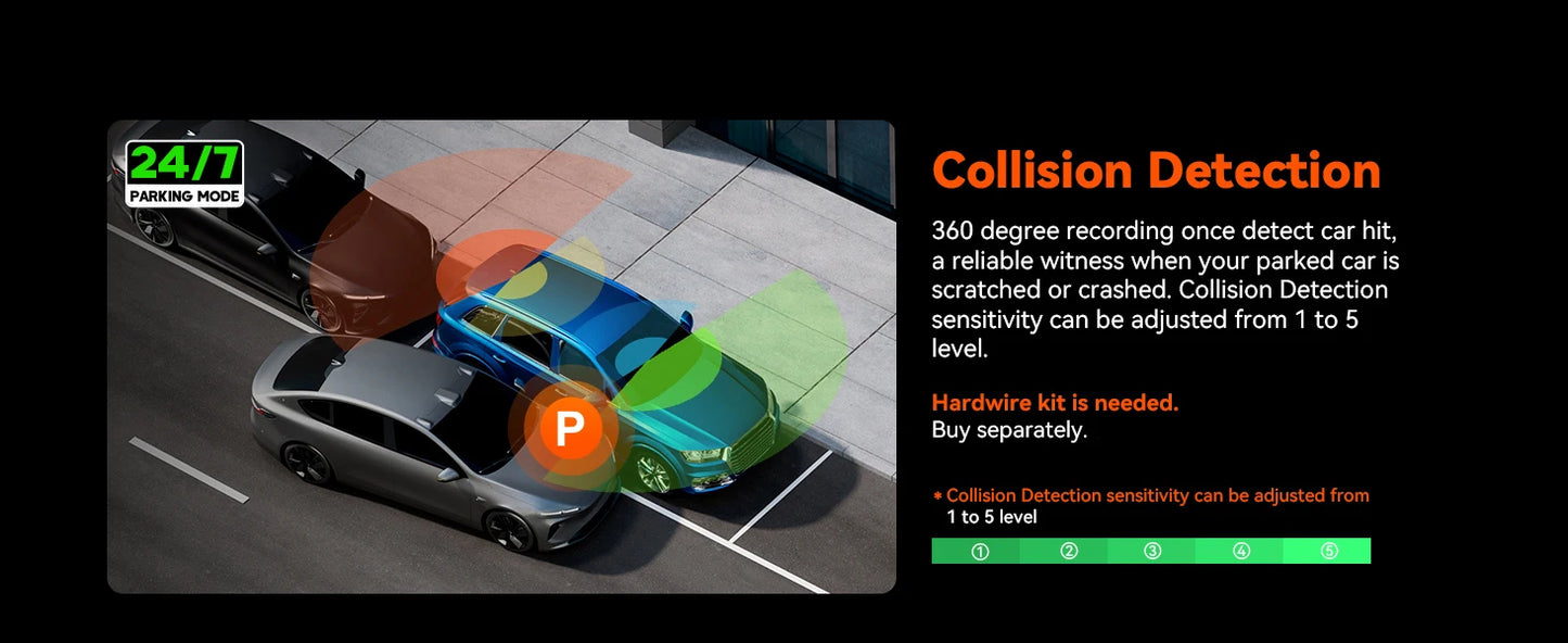N5 4-Camera Car Dash Cam 2.7K HD