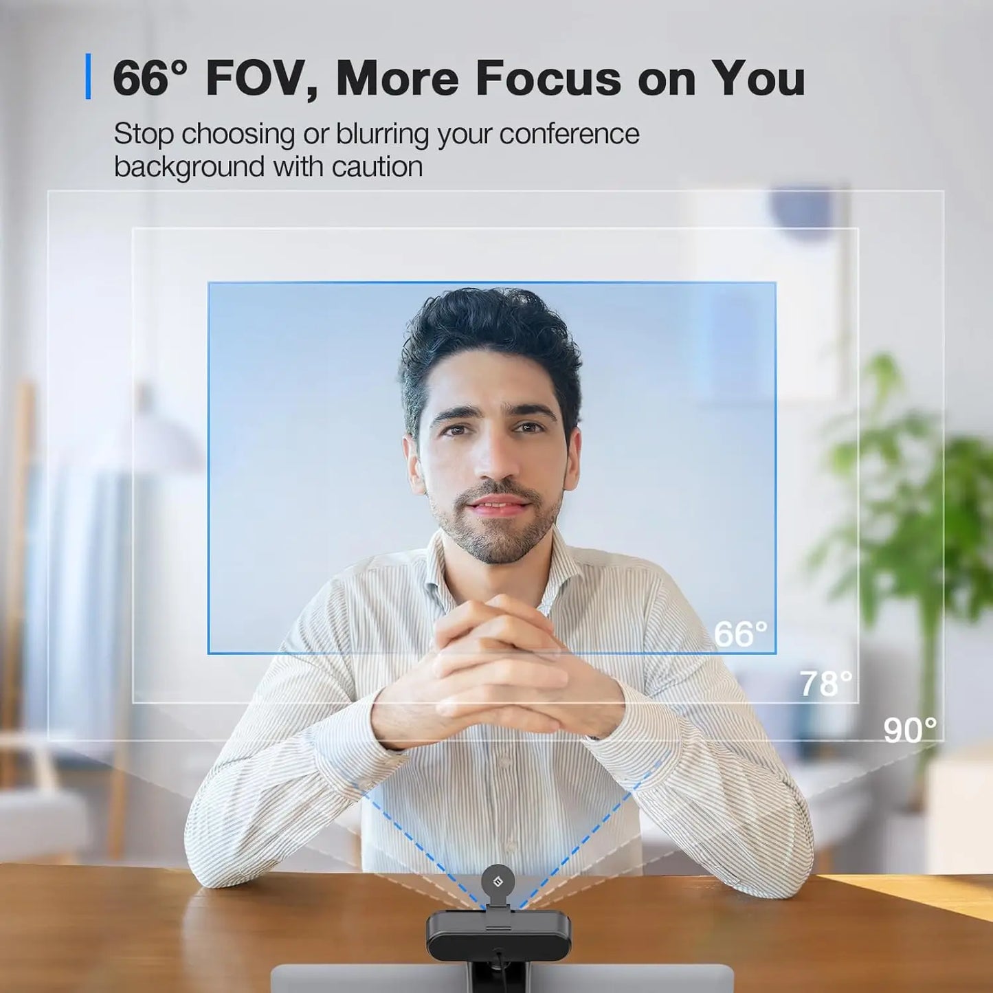 4K Autofocus Webcam with Dual Noise Cancelling Microphones