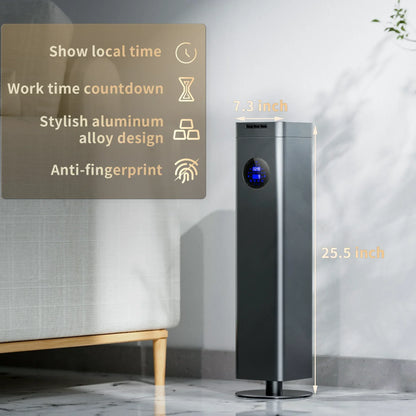 Titanium Gray Bluetooth Essential Oil Diffuser for Large Rooms