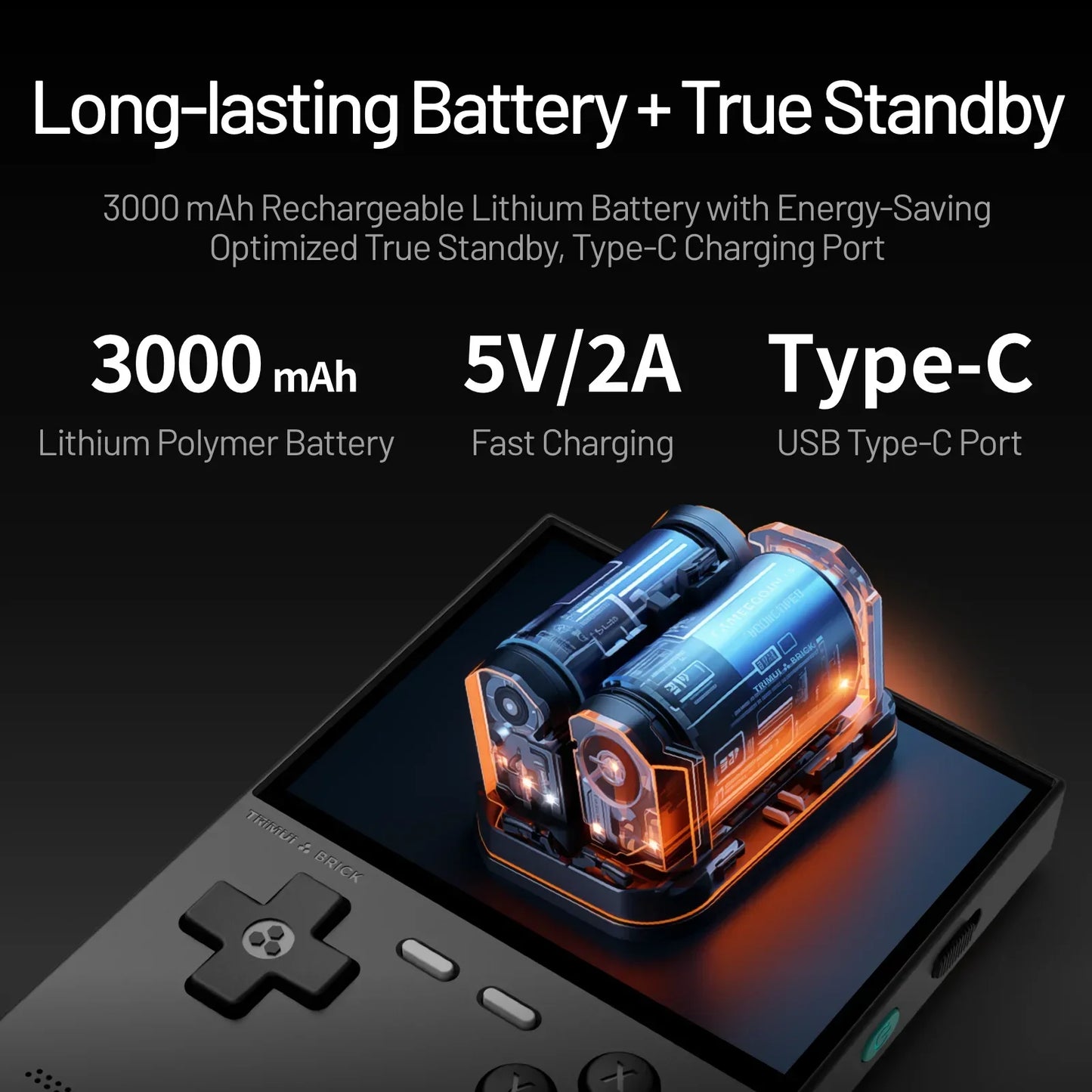 Portable Retro Gaming Console 3.2 Inch IPS Screen Emulator