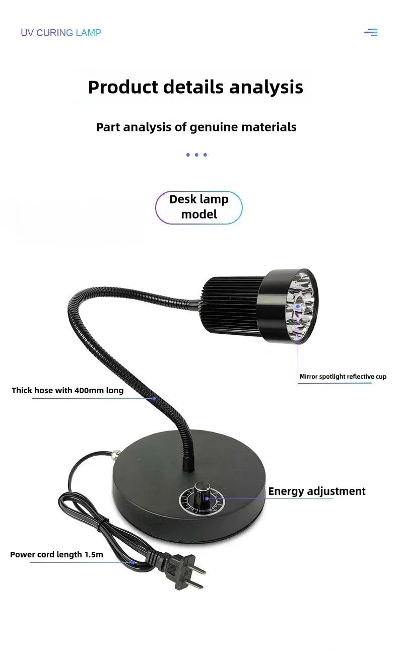 600W UV Curing Lamp 365nm Adjustable Power