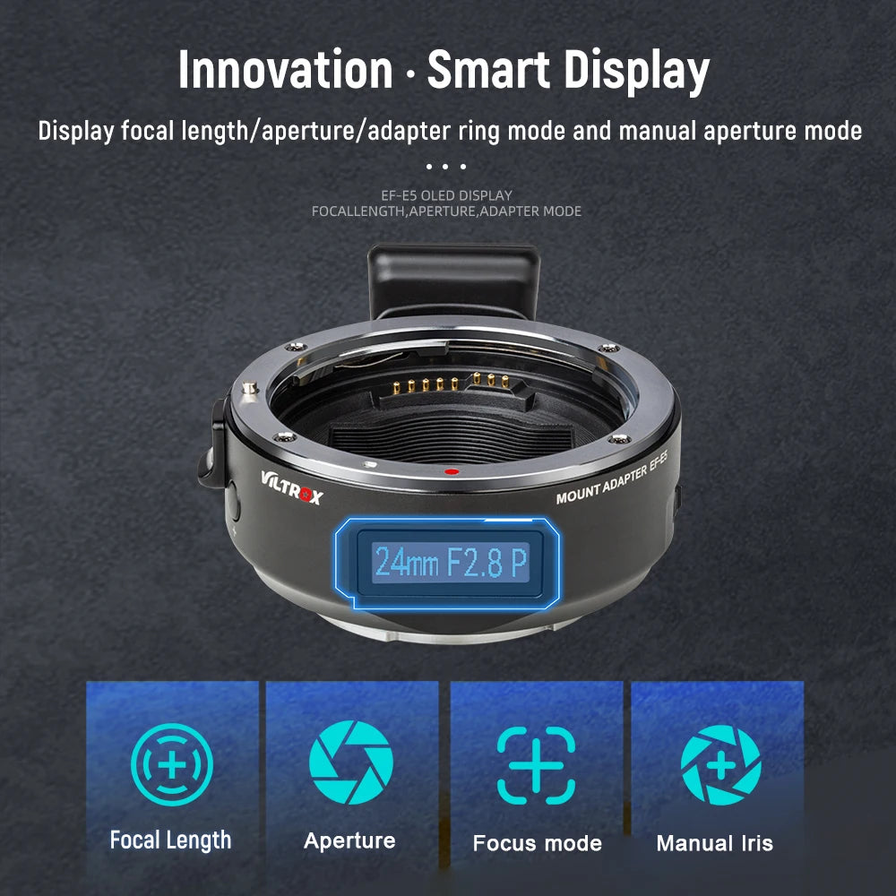 Autofocus EF to E Mount Lens Adapter Mirrorless Cameras