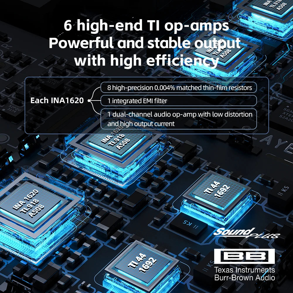 High Power DAC Amp ES9027PRO Portable Black