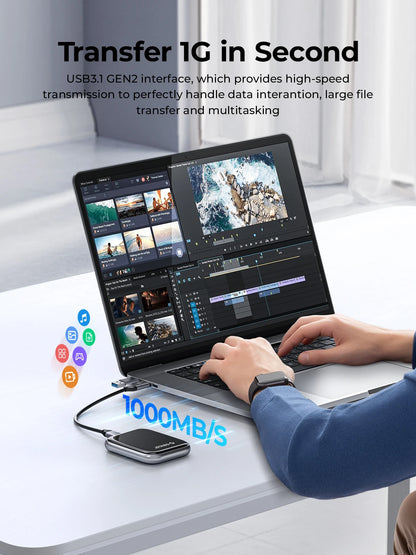 ORICO Beetle 2TB Portable SSD 5Gbps USB-C High-Speed Storage