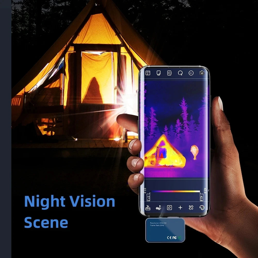 High Resolution Thermal Imager for Android with Macro Lens