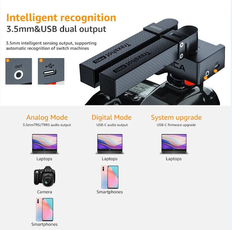 Transformable Shotgun Microphone for Camera Phone PC and Tablet