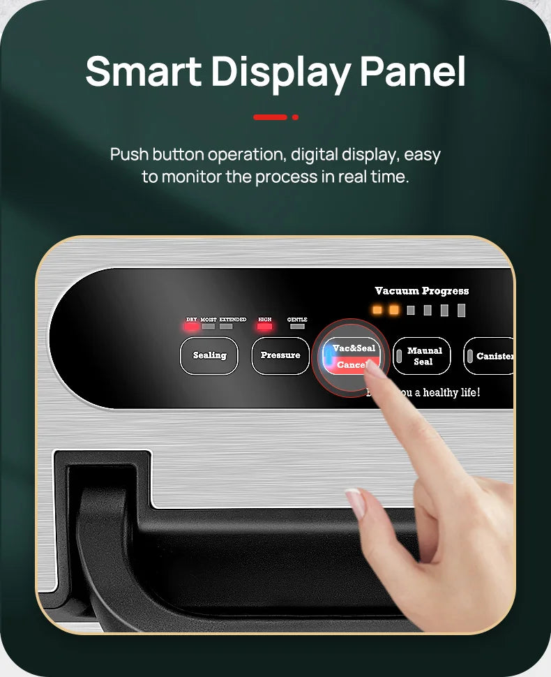 Automatic Vacuum Sealer Machine with Built-in Cutter & Storage