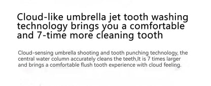 Portable Electric Water Flosser 200ml with 4 Cleaning Modes