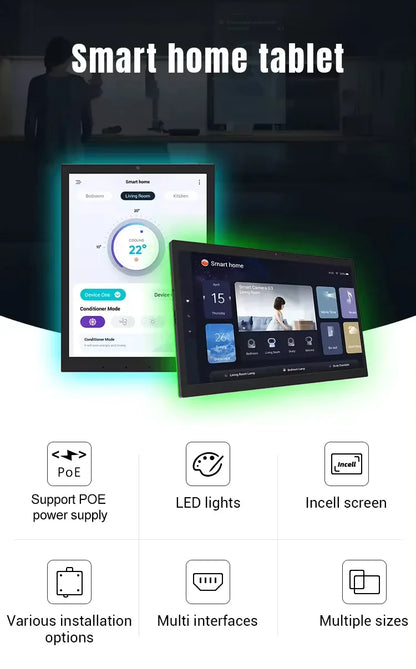 Android 14 Wall Tablet 10.1" 4G 32G POE Smart Panel