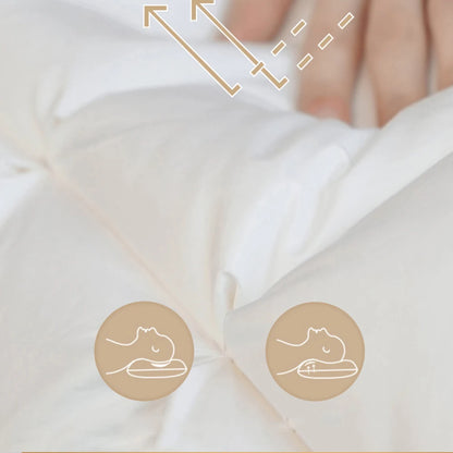 Premium Goose Down Pillow Soft Cotton Cover 3D Design