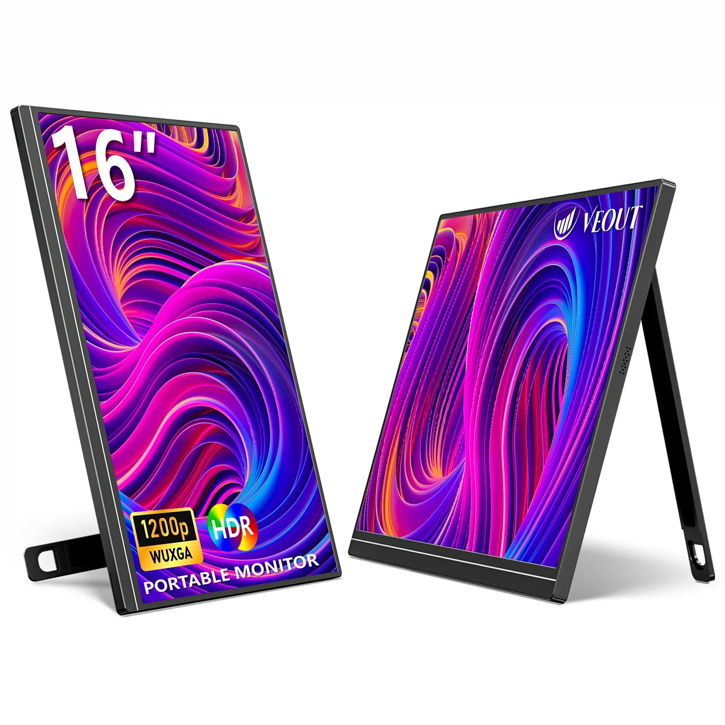 16-inch 1200P FHD Gaming Portable Monitor Black