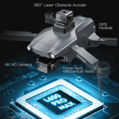 4K Drone 3 Axis Gimbal L600 PRO MAX OAS