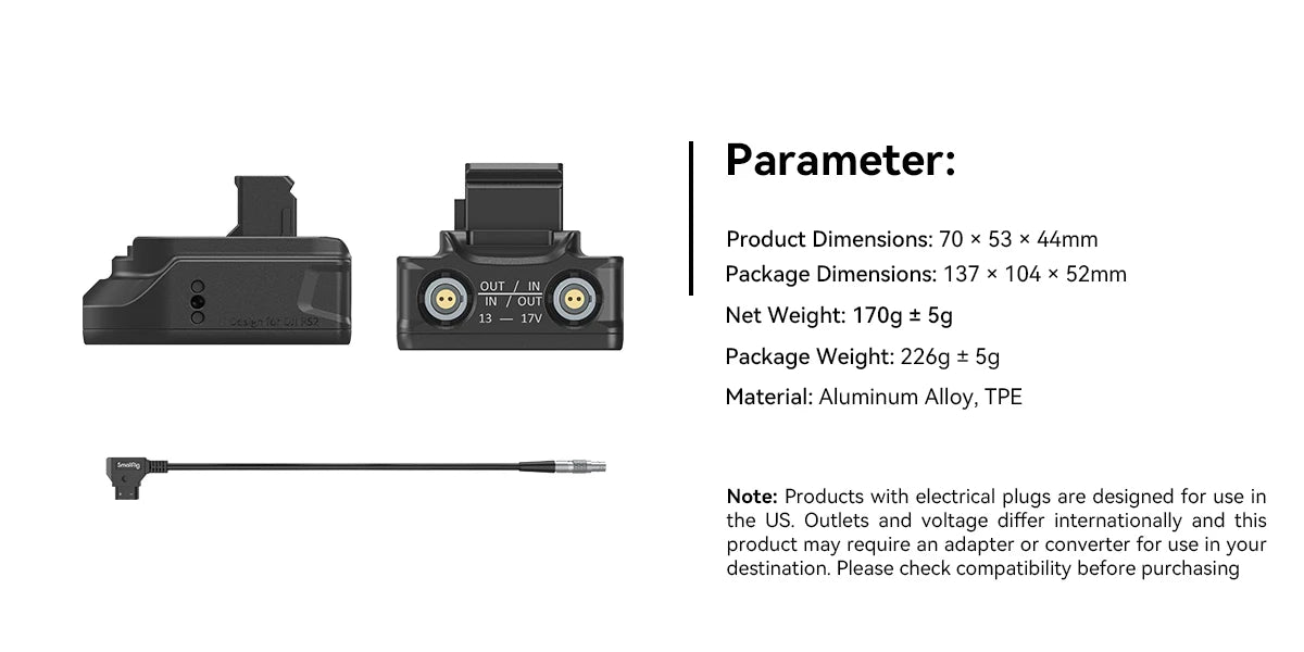 Power Supply Base Plate for DJI RS Series Gimbals