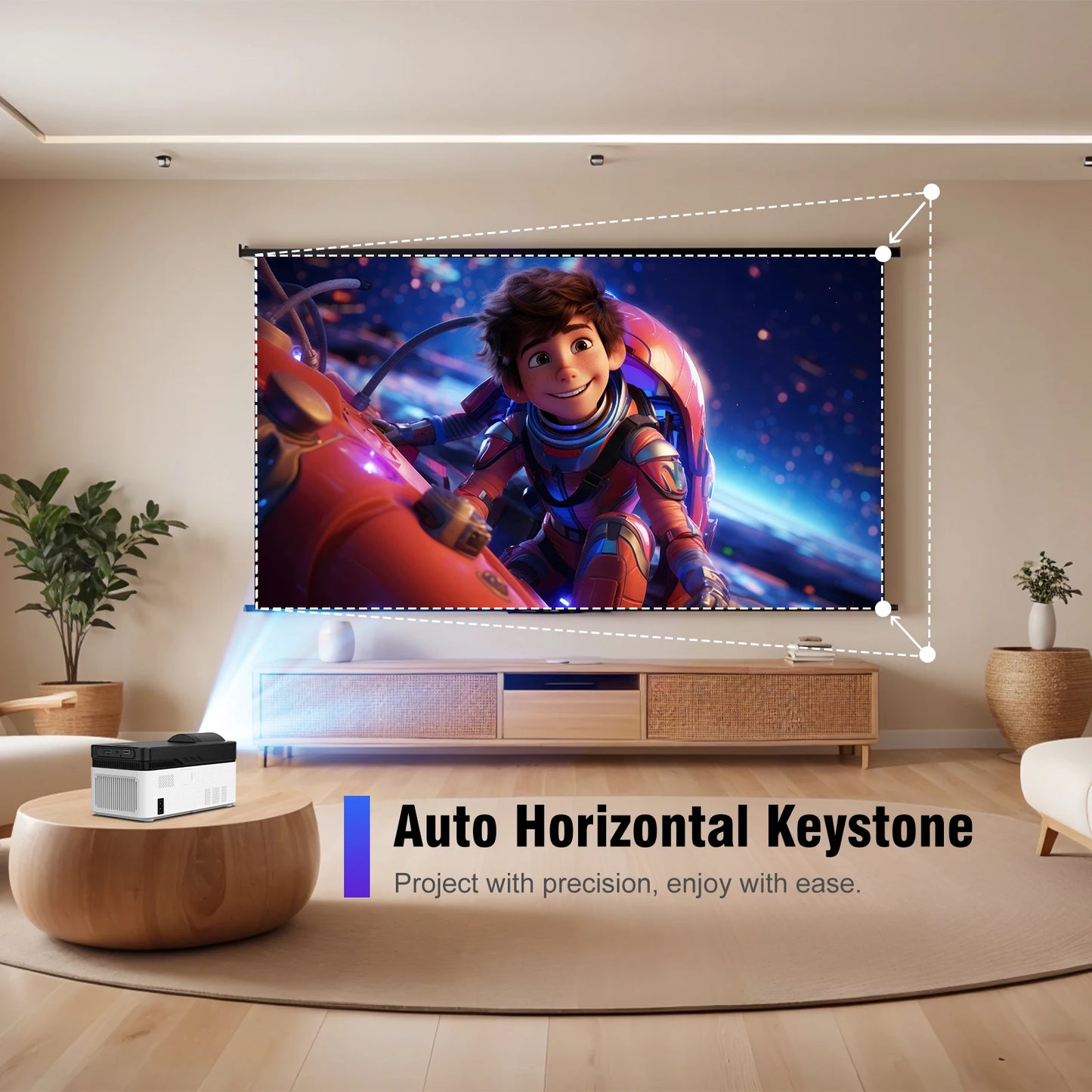 4K Ultra Short Throw Projector with 900ANSI and WiFi6