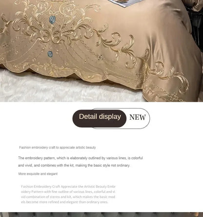 Premium Cotton 4-Piece Bed Sheet Set Ice Silk