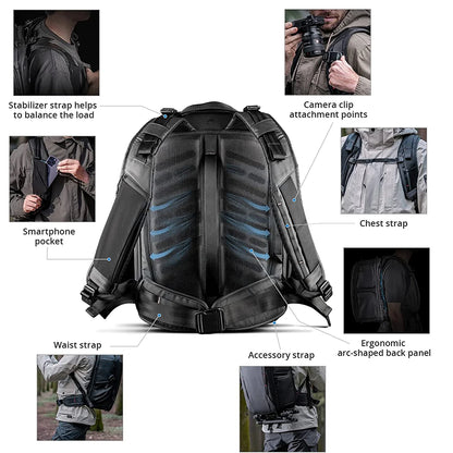 25L Waterproof Camera Pack with 8L Compact Sling