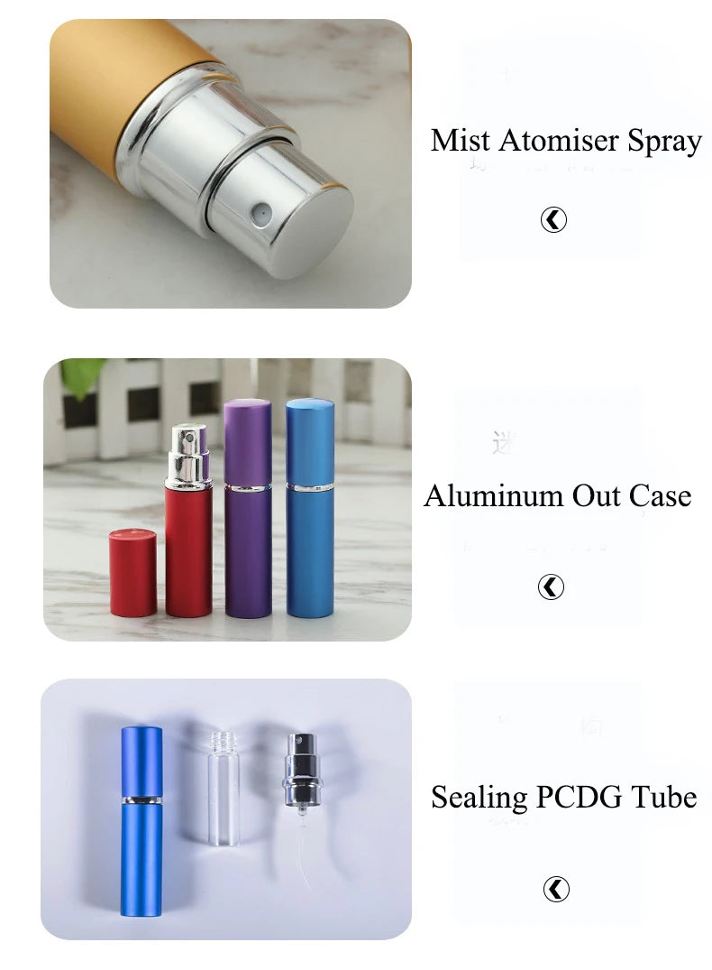 Portable Perfume Spray Refill Bottle Mist Atomizer