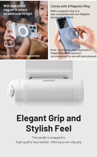 Wireless Phone Camera Grip with Fill Light & Remote