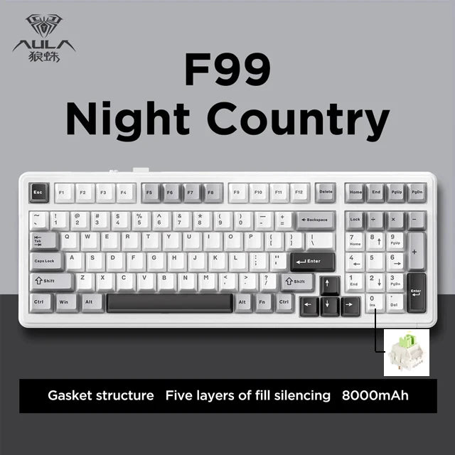 99-Key Bluetooth Gaming Keyboard with RGB and Gasket Mount