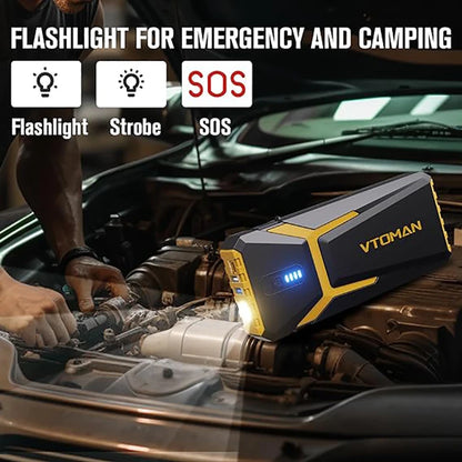 Portable 20000mAh Car Booster Jump Starter Power Bank