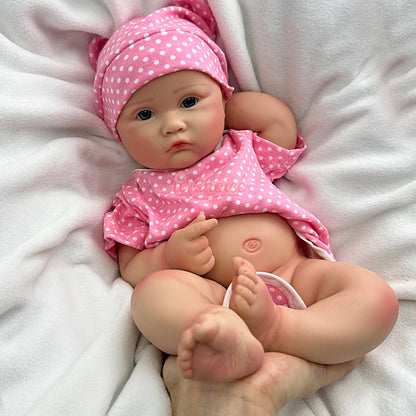 45cm Lifelike Silicone Reborn Baby Doll Painted