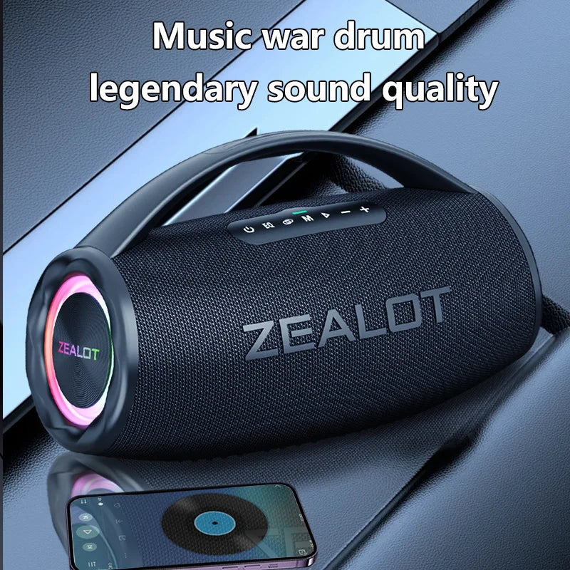 80W Outdoor Portable Bluetooth Speaker with HiFi Sound