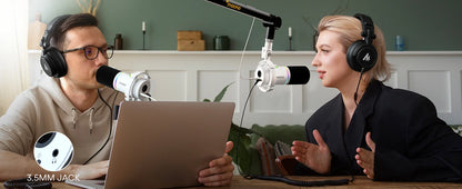 USB/XLR Dynamic Microphone with Mute and Gain Control