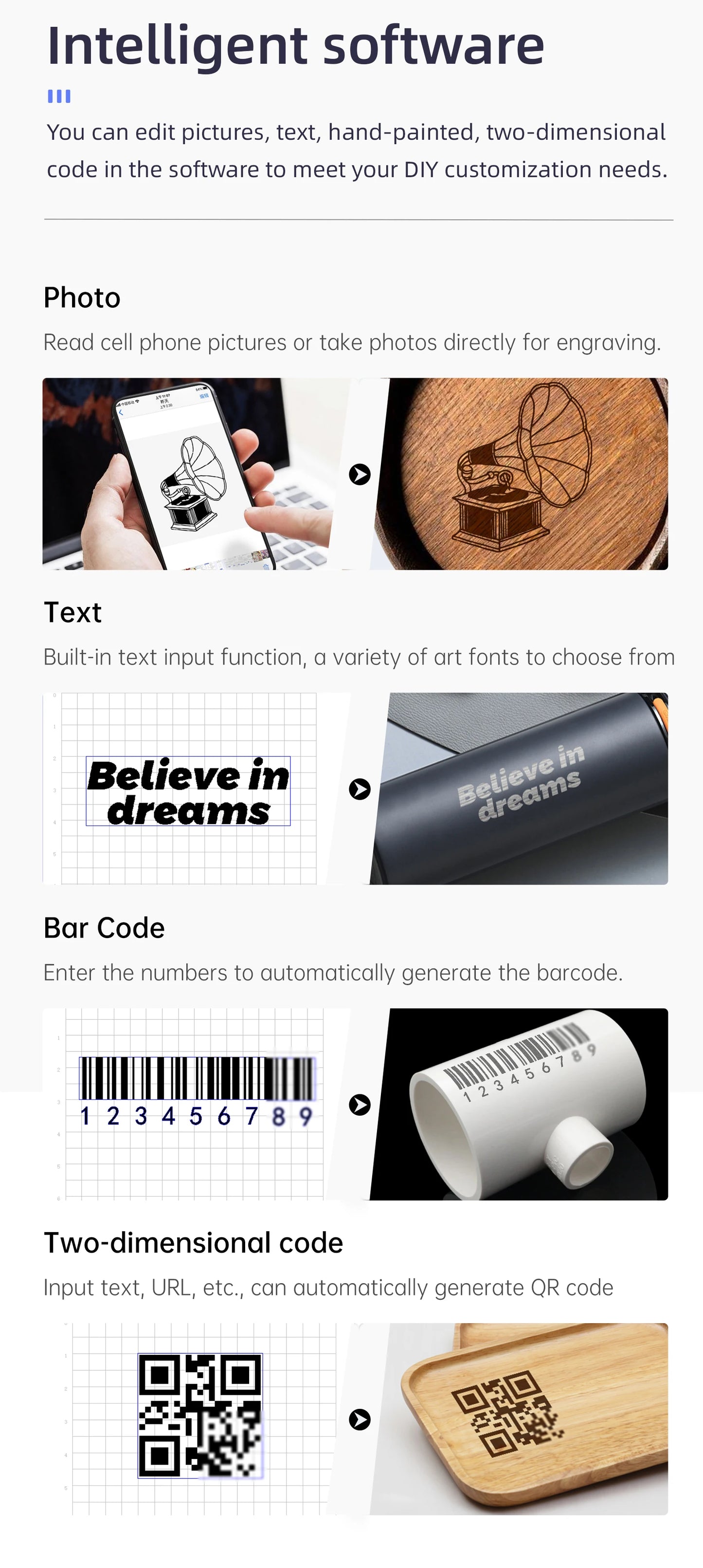 Compact Bluetooth Laser Engraver DIY Cutting Marking Tool