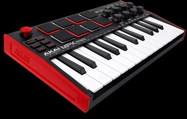 25-Key USB MIDI Keyboard Controller with 8 Drum Pads