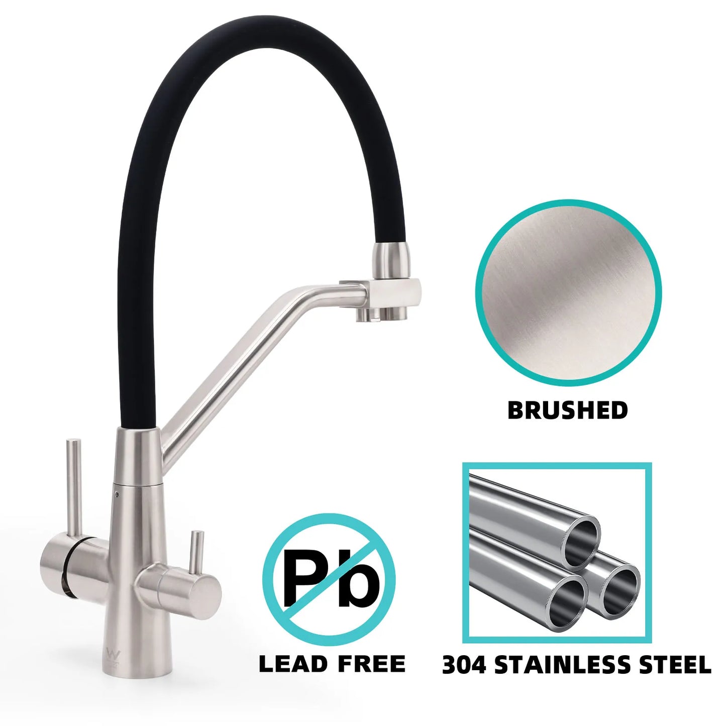 KYLINS Pull-Down 3-Way Kitchen Mixer Tap