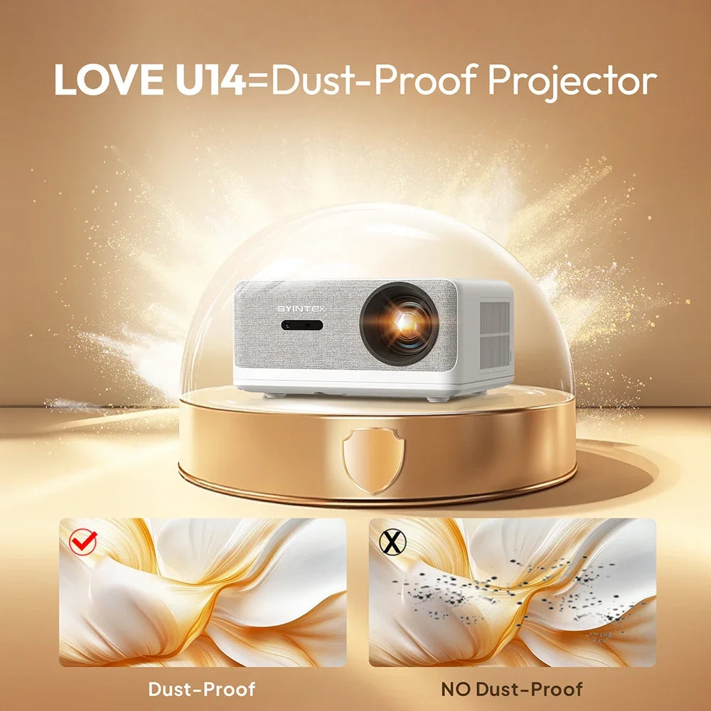 Smart 4K 1080P Projector 1250 ANSI WiFi 6 Auto Focus