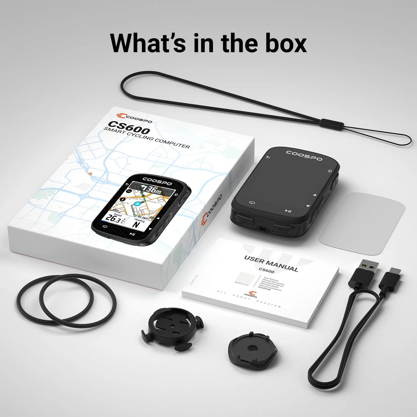 Wireless GPS Cycling Computer with Color Map Navigation