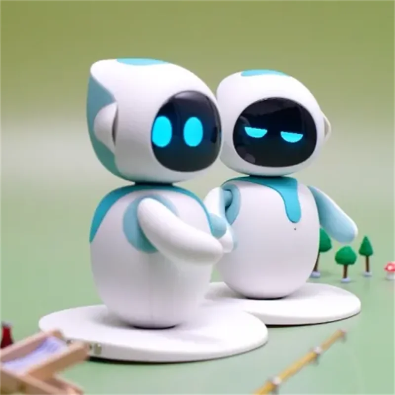 Sky Blue Smart AI Robot with Touch Interaction