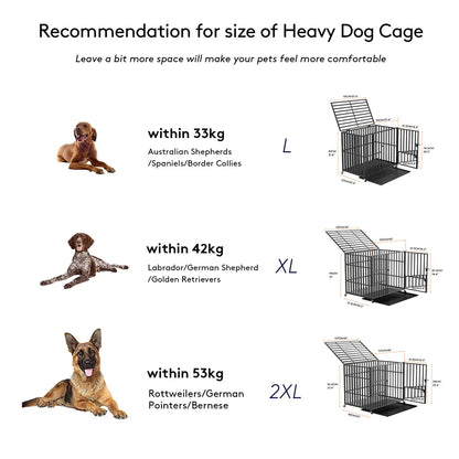 L Dog Playpen with Divider Tray and Lockable Doors
