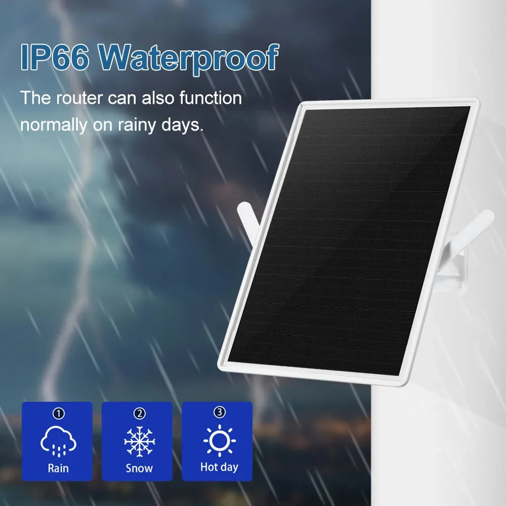 15W Solar WiFi Repeater Outdoor Waterproof 25000mAh